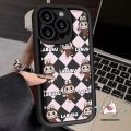 Trend Brand Cute Pop Mart Labubu Case For Redmi 9 12 10C 13C 12C 9T A1 9A 10A 9C NFC A2 Redmi Note 12 10s 11s 10 11 9 8 Pro Max Poco M3 C55 X5 Mi 12 Lite Cartoon Checkerboard Cover. 