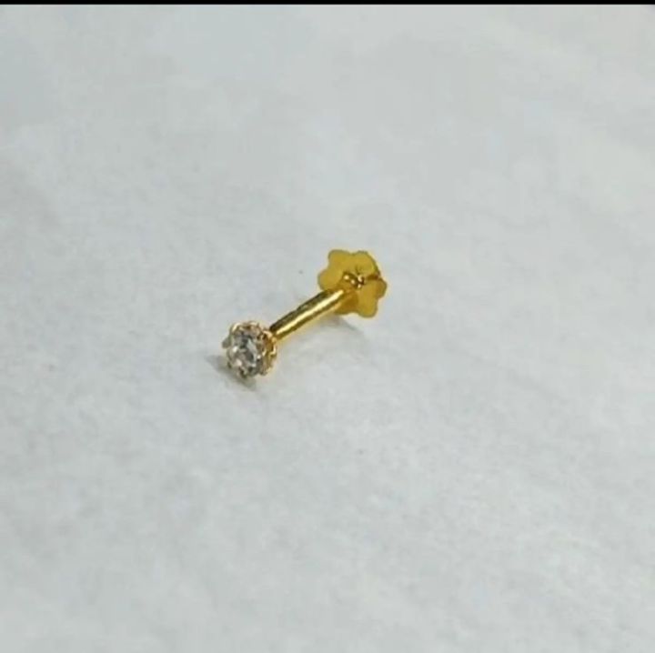 Get%20the%20Pure%2022%20Karat%20Gold%20Nose%20Pin/Kokka/Koka/Nose%20Ring/Nathli/Nathni%20with%201%20Stone%20for%20Ladies/Womens/Girls%20-%20Image%202