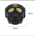 Motorcycle Skull Mask Goggle Tactical Colored Glass Mask Bikes Riding Full Face Skull Mask. 