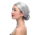Old Lady Grandma Granny Grey Wig Bun Hair Grand Mother Fancy Dress Costume. 