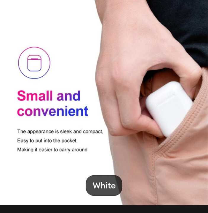 HMT I12 Mini Touch TWS Bluetooth Earphone 5.0 Stereo Headset Charging Case Wireless Earbuds