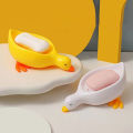 1PC Yellow Duck Shape Soap Box Cartoon Soap Dish Drainable Soap Holder Soap Container Soap Dish For Tray Bathroom Accessories. 
