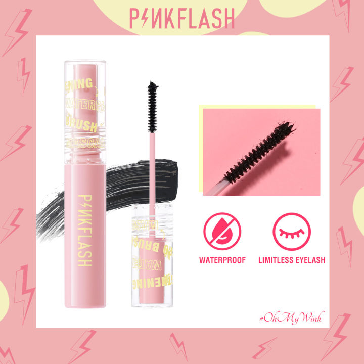 Focallure - PinkFlash Lengthening Waterproof Micro Brush Mascara E10