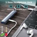 5 in 1 USB-C Hub Adapter, 3.5mm Audio Jack USB 2.0 3.0 Type C 60W PD Docking Station for Laptop Desktop,QC521. 