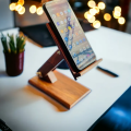Universal Adjustable Phone & Tablet Stand | Foldable, Portable Design for Smartphones & Tablets of All Sizes | Hands-Free Viewing & Comfort | Perfect for Desktops, Travel & More | Wooden Phone Holder. 