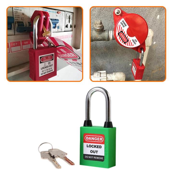 Lockout Tagout Locks Safety Padlocksteel Shackle Lightweight | Daraz.pk