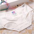 IELGY Solid color panties women's mid-waist cotton fabric. 