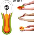 3 in 1 Scoop Watermelon Baller,Troop Slicer Melon Clever and Fruit Scooper Set. 