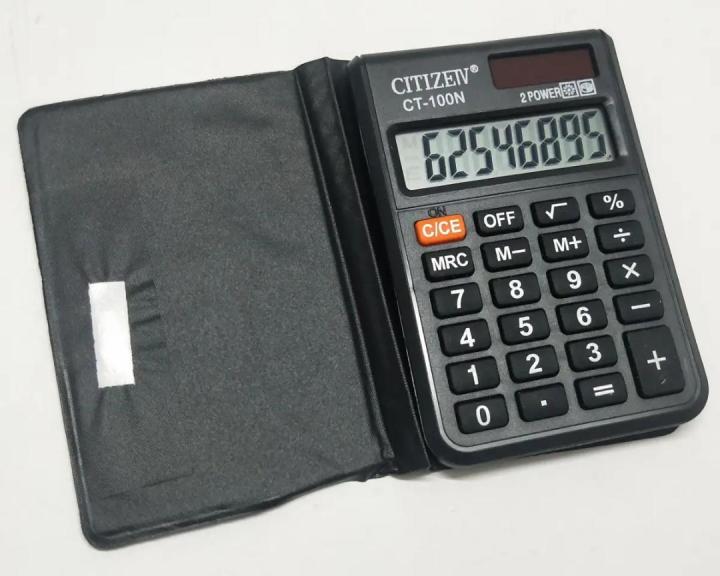 8 Digits Electronics Pocket Size Calculator CITI.ZEV CT-100N, Black