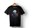 New Kakashi Digital Printed T Shirt For Men - Black - Stylish And Premium Quality Graphic Tee For A Trendy Appearance. 
