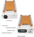 LCD Screen Separator Built-in Pump Vacuum Air Machine Heat Mobile Auto Body Repair Heating Phone Repair Glass Removal Ultimate For Professionals Technicians Tablets Electronic Devices Efficient and Reliable Repairing Tool Note: Sent in random colors. 
