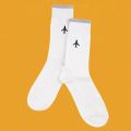 Funny Airplane Embroidery Men Crew Socks for Flight Attendants Pilot Gift Stewardess Plane Dress Business Work Socks Designer. 