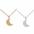 Crescent Moon Necklace Half Moon Pendant. 
