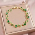 Tulip Bracelet for Girls & Women, Elegant Flower Charm Bracelet, Korean Style Jewelry, Tulip Hand Bracelet for Women, Fashion Floral Charm Jewelry Gift, Tulip Flower Bracelet, Premium Flower Bracelet for Girls. 