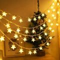 Star led string fairy light 10/20/30 star string led light Room House Party decoration star light. 