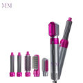 Professional 5 in 1 Hair Dryer & Hot Air Brush Styler, High-Speed Detachable Hot Air Brush for Volumizing, Curling, and Straightening with Anti-Frizz Negative Ion Technology, Fast Drying, Professional Results with Salon-Worthy Volume and Style by MOMO & M. 