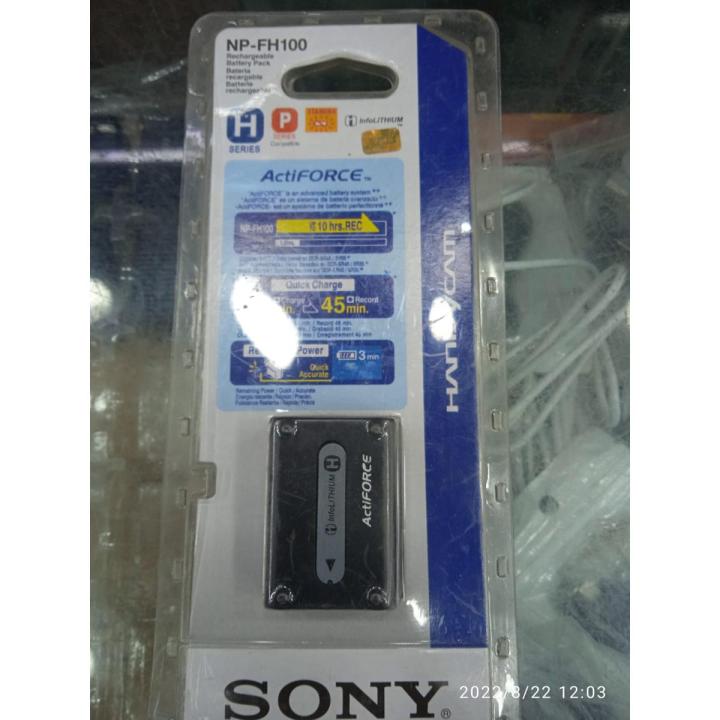 Sony NP-FH100 H Series Actiforce Hybrid InfoLithium Battery