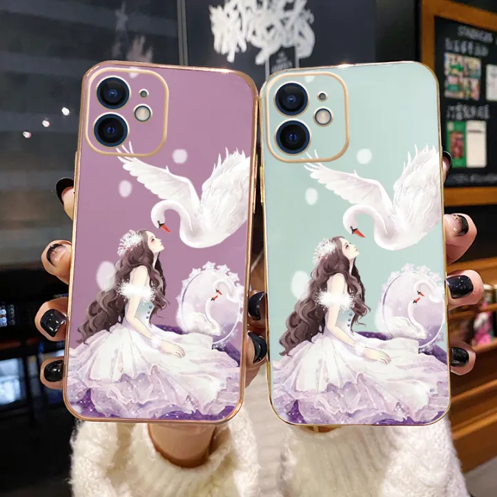 JIUMOO%20For%20OPPO%20A12%20Case%20Plating%20Side%20Edge%20Square%20New%20Design%20Clear%20Princess%20Girl%20Phone%20Cases%20Pattern%20Silicone%20Casing%20Full%20Back%20Cover%20Camera%20Protect%20Shockproof%20Softcase%20-%20Image%209