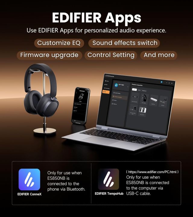 Edifier%20ES850NB%20Active%20Noise%20Cancelling%20Headphones,%20Over%20Ear%20Bluetooth%20Headset,%2092H%20Playtime%20Wired%20&%20Wireless%20Hi-Res%20Audio%20Certified,%20Fast%20Charging%20Clear%20Calls%20for%20Home%20Office%20Travel%20%7C%20Edifier%20Headphones%20%7C%20Edifier%20Es850NB%20%7C%20-%20Image%209