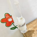 Phenol A Female Outdoor Bottle With Holster Unique, Cute Pearl Boba Milk Tea Plastic Buffalo Milk Juice Coffee Drink Utensils Straw Bottle. 