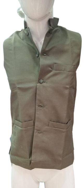 Olive Green Waistcoat for Men