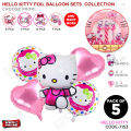 Hello Kitty Baby Girl Cartoon Character Combine Set Foil Balloons Chrome Metallic Foils Kids Party Reusable Balloon For Baby Born Day, Parties Decor, Children's Birth Day, Inflatable Party Supplies, Farewell Decor, Boy's & Girl's, Kids : j1MrZTc7k:. 