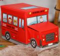 Multi-Function Cartoon Bus Shape Storage Box for Toys Kids Clothes Folding Cartoon Car Toy Storage Basket Children Storage Bin. 