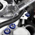blue Password JDM Fender Washers Car Styling Universal Modification Password License Plate Bolts. 