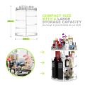 360 Rotating Makeup Organizer, DIY Detachable Spinning Makeup Holder Storage Bag. 