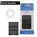 12Pcs Blind Needle Elderly Needle-side Hole Hand Household Sewing Stainless Steel Sewing Needless Threading Diy Jewelry. 