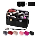 EverToner Purse Organizer Insert Felt Bag organizer with zipper Handbag and Tote Shaper Fit Tote Insert Organizer Bag. 