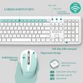 Wireless Keyboard and Mouse Combo, SBARDA 2.4 GHz Wireless, Full Size Compact SilentComputer Keyboard and Mouse with 13 Multimedia Shortcut Keys for Computer, PC, Desktop, Laptop,. 