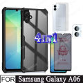 Samsung A06 A05 Shockproof Phone Case for Samsung Galaxy A05s 4 in 1 Camera Lens Glass Screen Protector and Privacy Ceramic membrane and back film. 