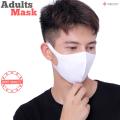 White Face Mask Washable Reusable Cotton 3D Face Mask For Adults. 