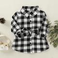 Fashion Infant Baby Kid Girl Summer Autumn Dress Clothes Long Sleeve Plaids Shirt Dress Casual Outfit Clothes For 18M-5Y. 