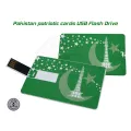 Pakistan patriotic cards USB Flash Drive - Custom Business Card Style USB Flash Drive 8GB. 