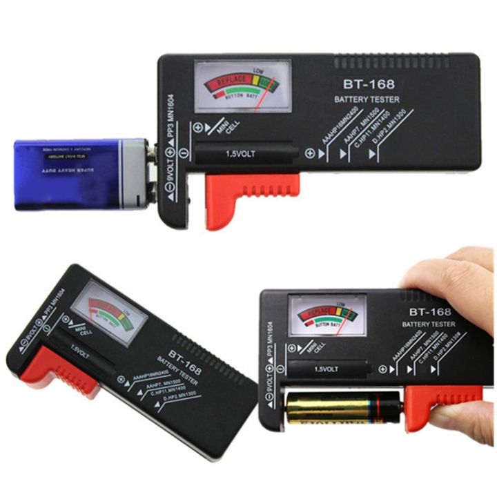 【wenfangdianpu】（NEW） BT168 Digital Battery Capacity Smart Power Indicator Measure for 1.5V AA AAA Cell C D Batteries