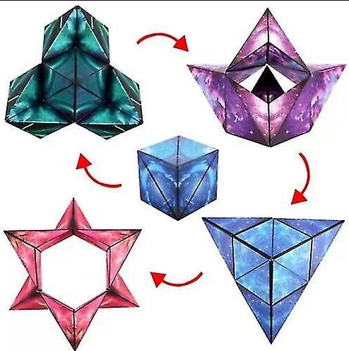 Shape Shifter Magnetic  Anti Stress 3d Three-dimensional Geometry Magnetic Rubik's Cube