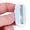 4 PCS Manual Shaving Women Razors Replaceable Blade Shaving Hair Remove Lady Safety Razor Head For 3 Layer-Blade Women's Razor Blade. 