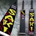 SAKI Bat, Cricket Tape Ball Bat, Half Cane Rawalakot Wood - Made in Sialkot Sold By Fight Finess. 