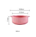 Techmanistan Nordic Ceramic Soup Bowls With Glass Lid Handles Dessert Noodle Pot, Large Soup Bowl With Lid Ceramic Instant Noodle Bowl. 