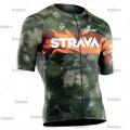 STRAVA - Pro Cycling Jersey Summer Bicycle Jersey Racing Bike Clothes Bicycle Team Short Sleeve Wear Men Breathable Cycling Shirts. 