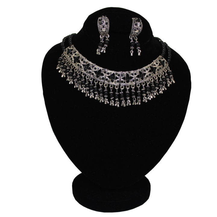 SOZ Black Jewelry Set For Girls - Black