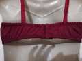 Maroon Color Premium Quality Cotton Bra With Imported Material Non Padded for Girls Wire Bras Single Color Brazier Underwear Blouse Undergarments for Women for Girls. 