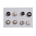 8 Pcs Hijab Magnet Pins No-snage Strong Metal Plating Rose Bowknot Crown Round Scarf Muslim Arab Shawl Islamic Accessories. 