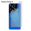 For Tecno Pova 6 pro back film 3D Carbon Fiber Rear Protective Film 10pcs/1pcs Pova5 5 pro 4 3 2. 