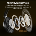 QCY H3 Pro Wireless Active Noise Cancellation Headphones. 