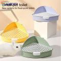 Rabbit Toilet Double Buckle Pet Guinea Pig Hamster Rabbit Bathroom. 