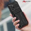 PlusCase for Xiaomi Redmi Note 10 Pro Case Card Slot Holder Lens Protect Casing Kickstand Shockproof Phone Back Cover. 