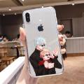 Jujutsu Kaisen Satoru Gojo anime Phone Case Transparent soft For iphone 5 5s 5c se 6 6s 7 8 11 12 plus mini x xs xr pro max. 